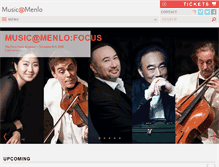 Tablet Screenshot of musicatmenlo.org